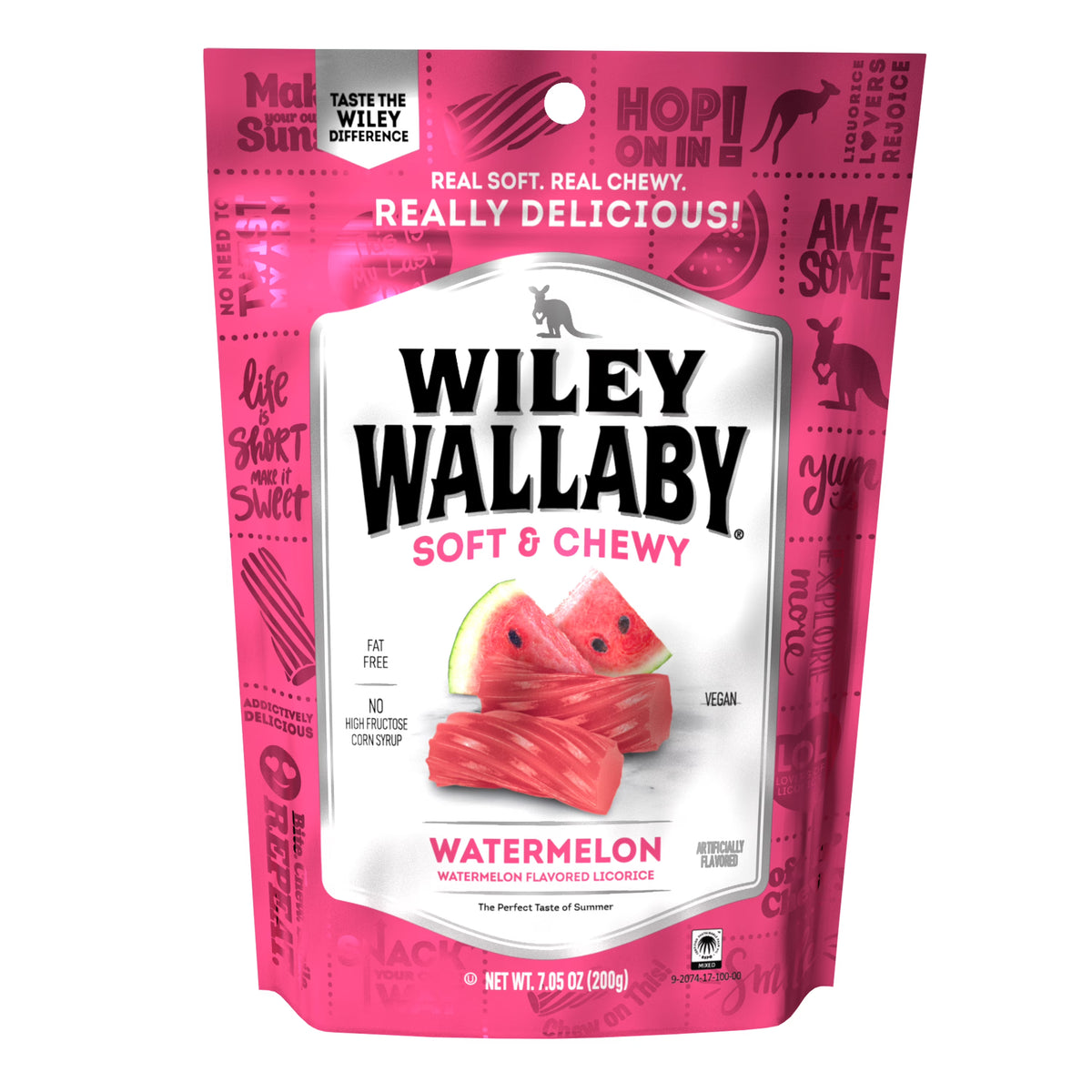 Wiley Wallaby Watermelon Licorice 12/7.05oz