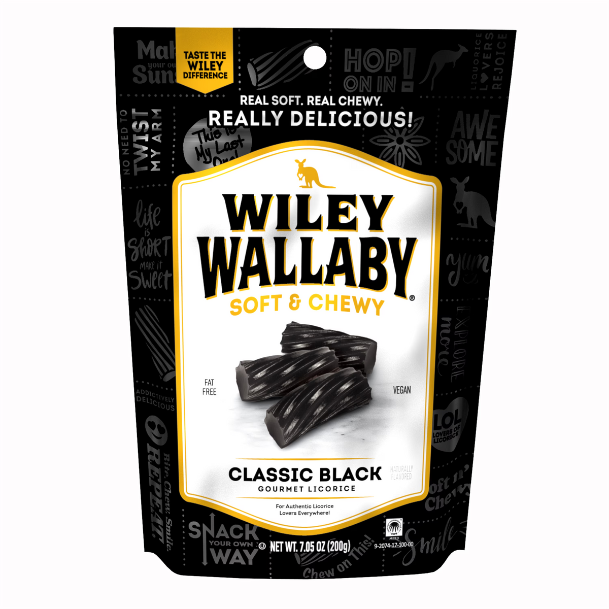 Wiley Wallaby Classic Black Licorice 12/7.05oz