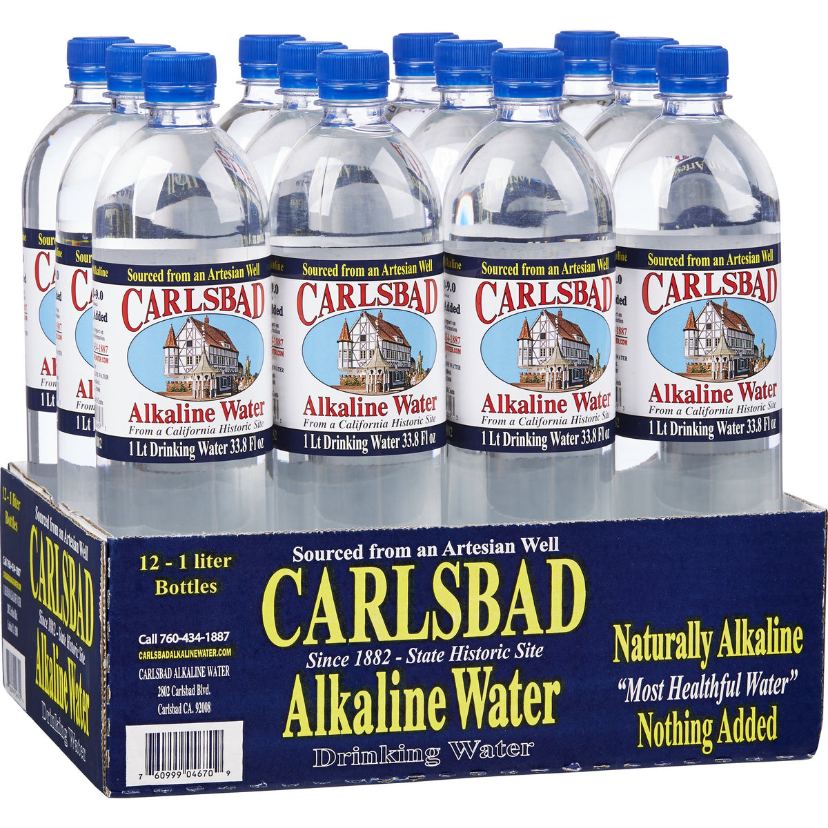 Carlsbad Alkaline Water 12/1L 33.8oz