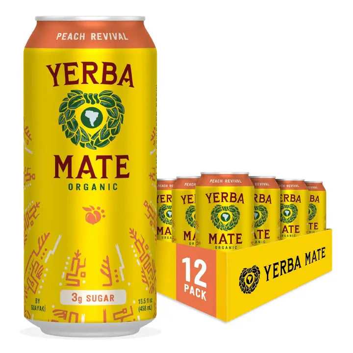 Guayaki Yerba Peach Revival 12/15.5oz Cans