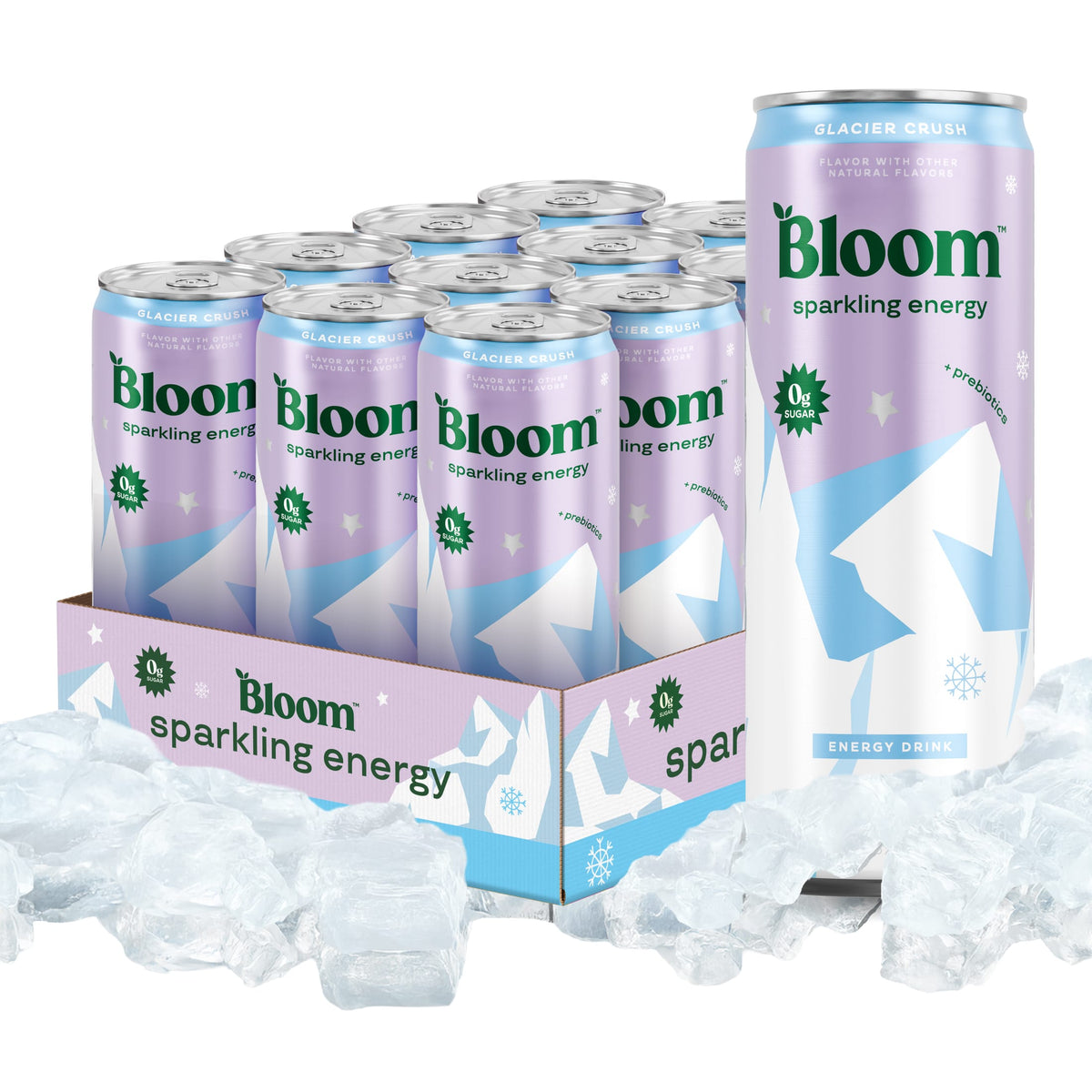 Bloom Sparkling Energy Glacier Crush 12/12oz Cans