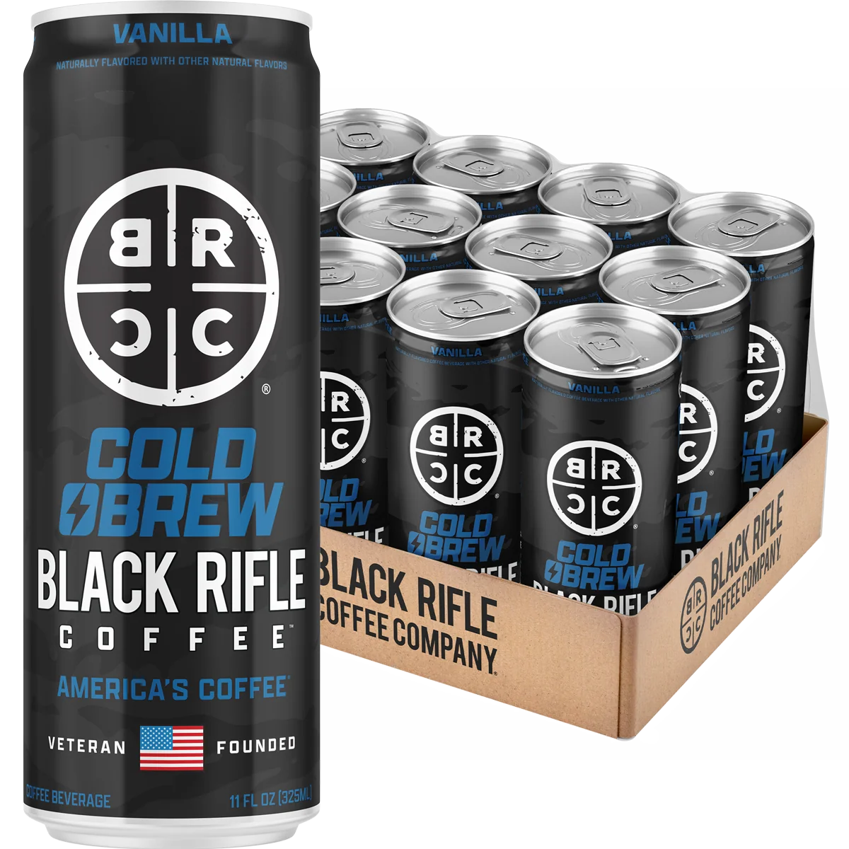 Black Rifle Vanilla Cold Brew Coffee 12/11oz Cans
