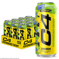C4 12/16oz Jolly Rancher Green Apple Energy Drink