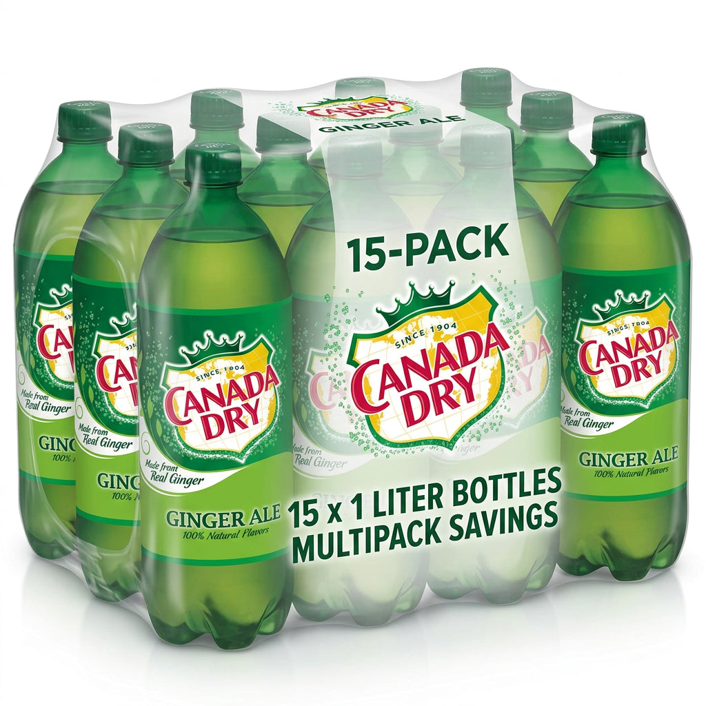 Canada Dry Ginger Ale 15/1L (33.8oz)