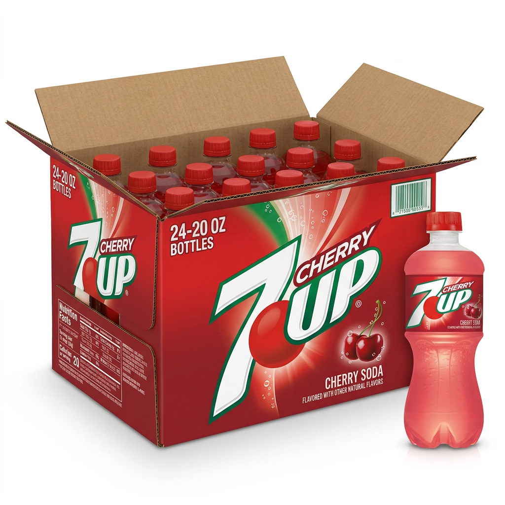7up Cherry Flavored Soda 24ct/20oz/591ml