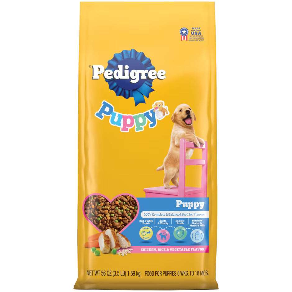Pedigree Puppy Food 3.5lbs Chicken Comp 1.59kg