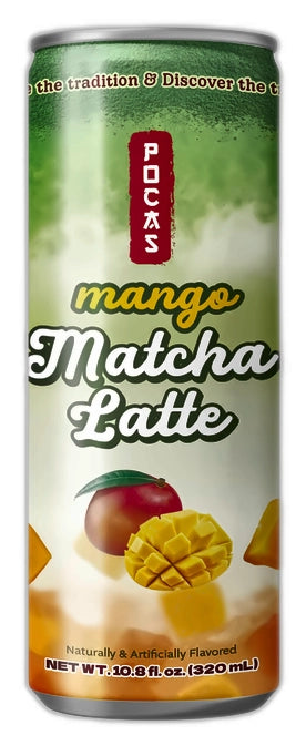 Pocas Mango Matcha Latte 12/10.8oz Cans