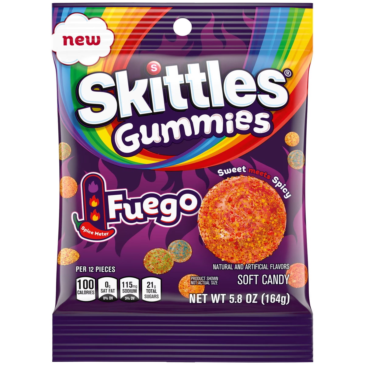 Skittles Gummies Fuego 12/5.8oz