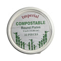 Imperial Compostable Round Plates 9" 22ct