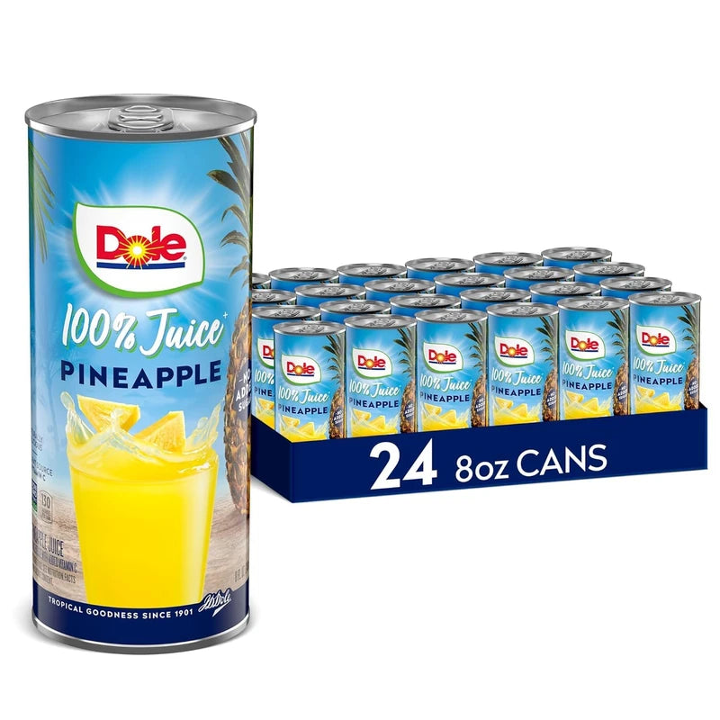 Dole Pineapple Juice 24/8oz 240ml Can