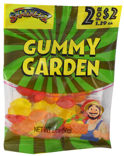 Snackerz 2/$2 Gummy Garden 12/2oz Bags