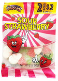 Snackerz 2/$2 Sour Strawberry 12/2oz Bags