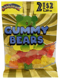 Snackerz 2/$2 Gummy Bears 12/2.5oz Bags