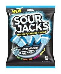 Sour Jacks Blue Raspberry Sour Wedges 5oz