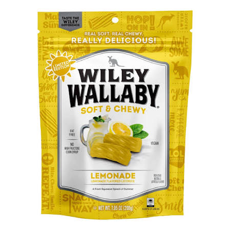 Wiley Wallaby Lemonade Licorice 12/7.05oz