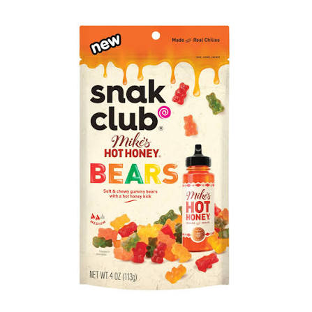 Snack Club Mike's Hot Honey Bears 6ct Bags
