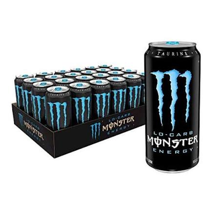 Monster Lo-Carb Blue 24/16oz (473mL)