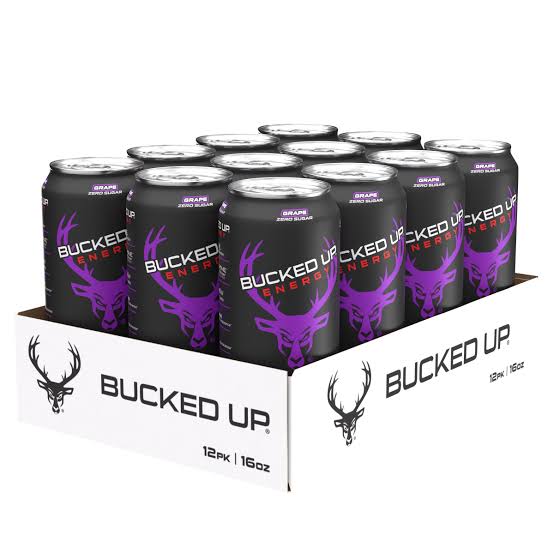 Bucked Up Grape Energy 12/16oz Can