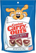 Canine Carry Outs Steak Bites Dog Snacks 4.5oz