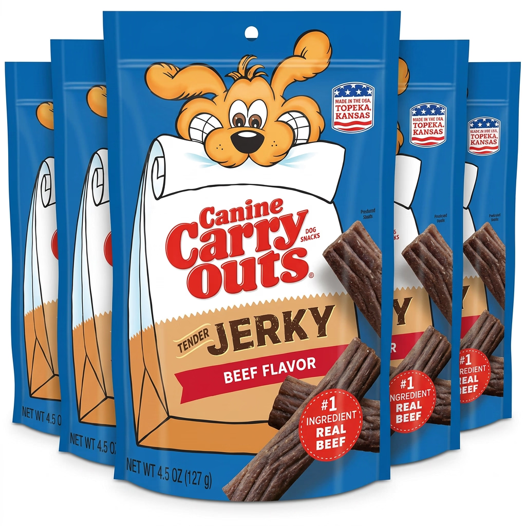 Canine Carry Outs Tender Jerky Dog Snacks 4.5oz