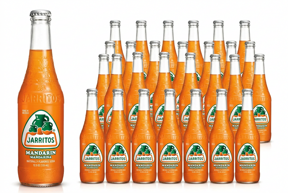 Jarritos 24/12.5oz Mineragua Mas Mandrian Glass