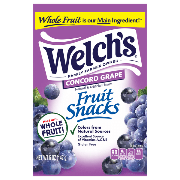 Welch's Fruit Snacks Concord Grape 5oz 142g