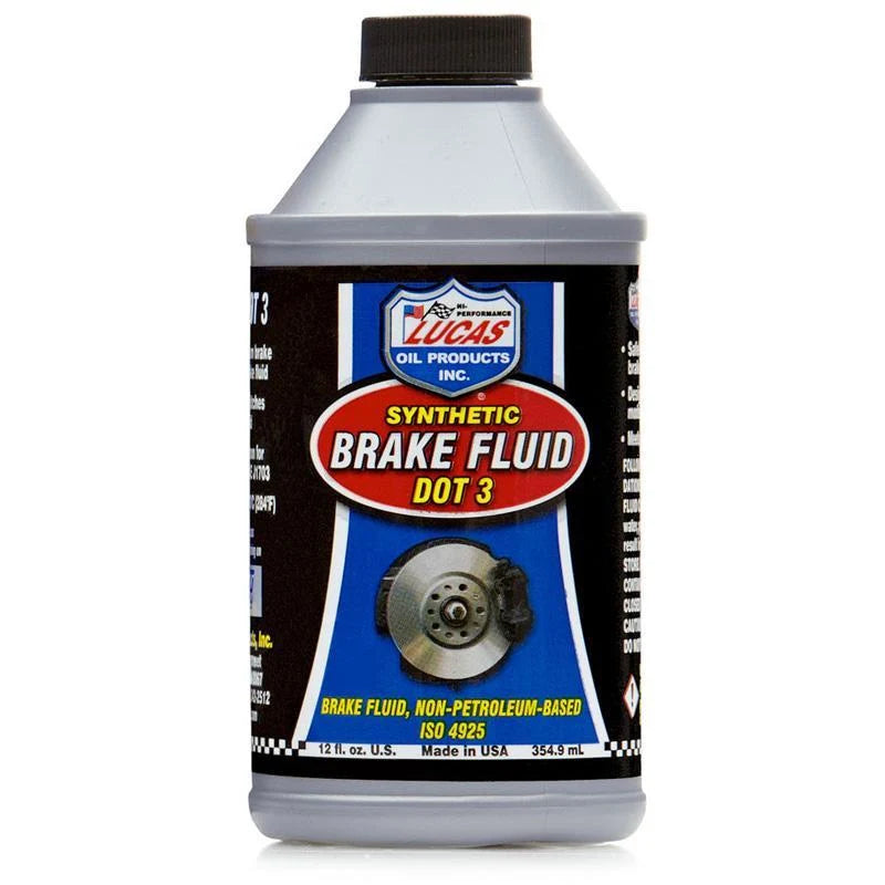 Lucas Synthetic Brake Fluid Dot 3 12oz