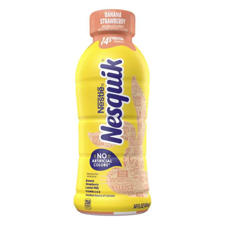 Nestle Nesquik Banana Strawberry 12/14oz (414ml)