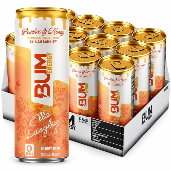 Bum Energy Ella's Flavor 12/12oz Cans