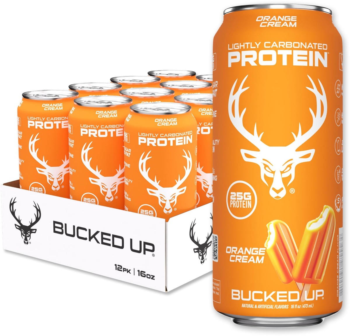 Bucked Up Orange Cream Energy 12/16oz