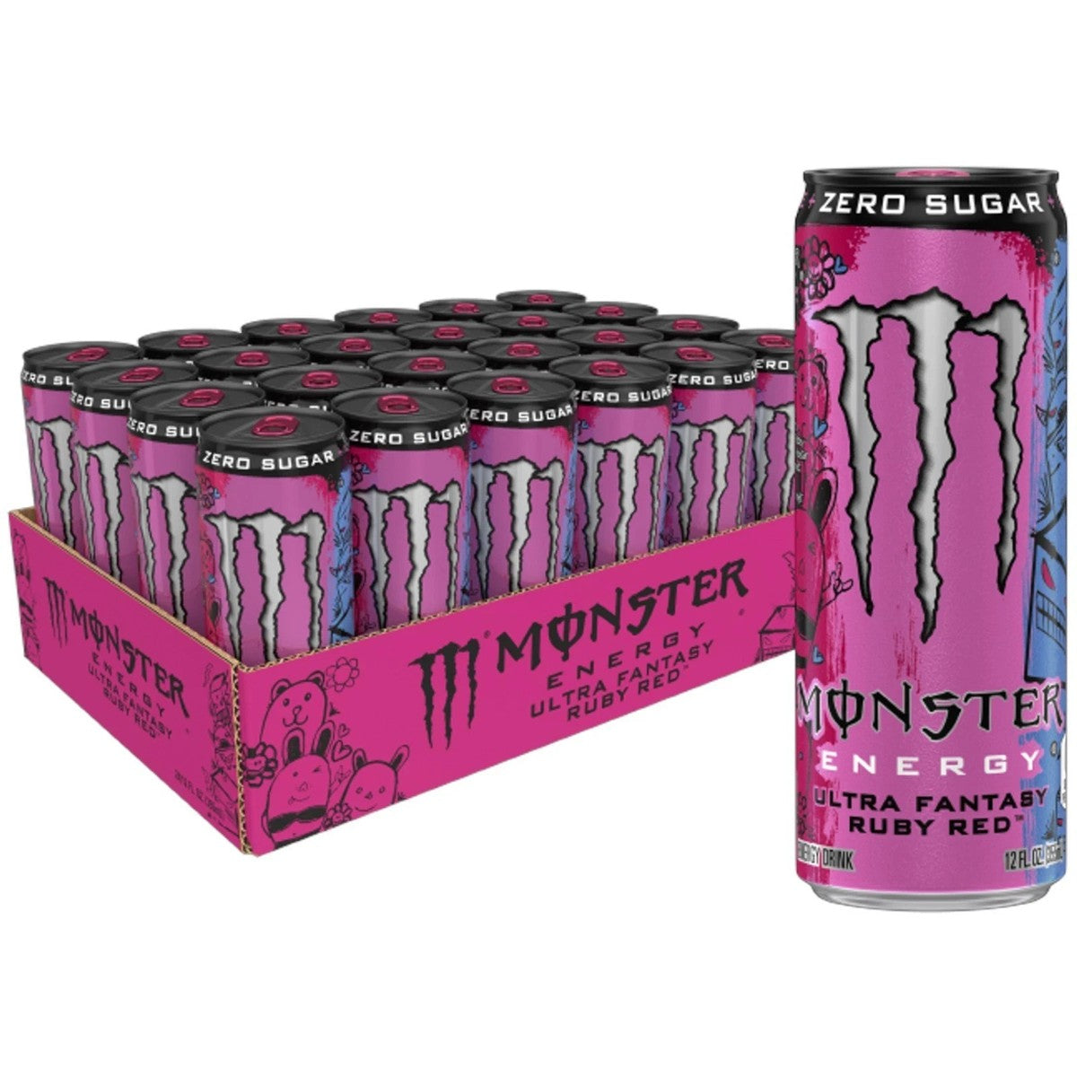 Monster Ultra Fantasy Ruby Red 24/16oz