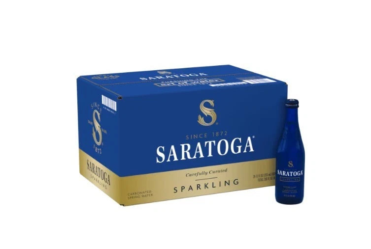 Saratoga Sparkling Water Glass Bottle 24/12oz