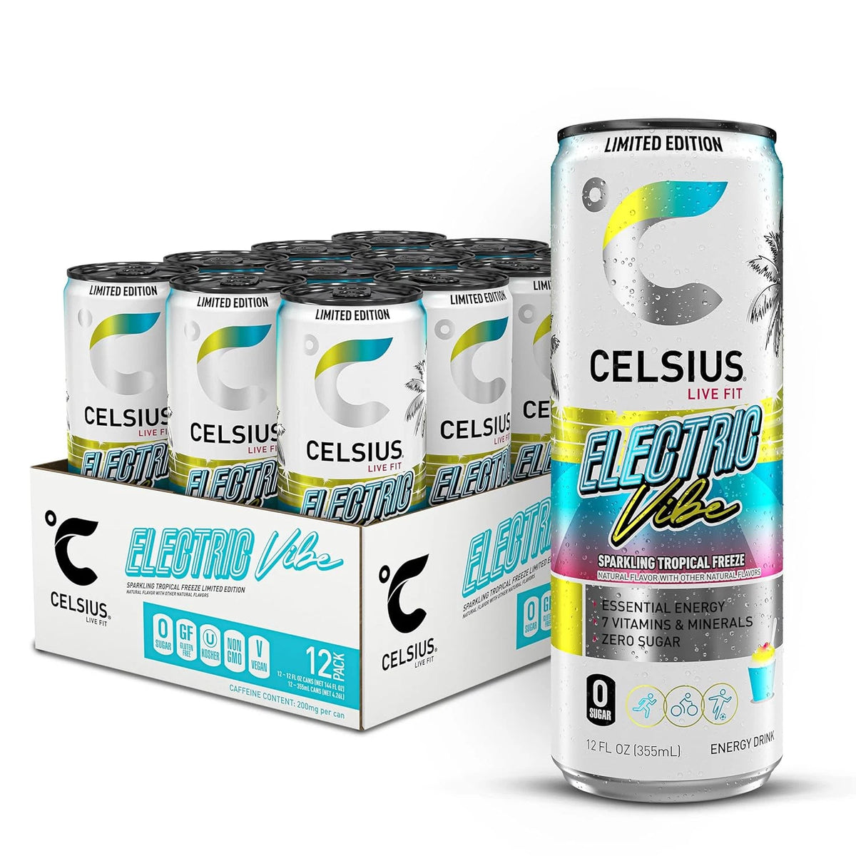 Celsius 12/12oz Electric Vibe Energy Drink