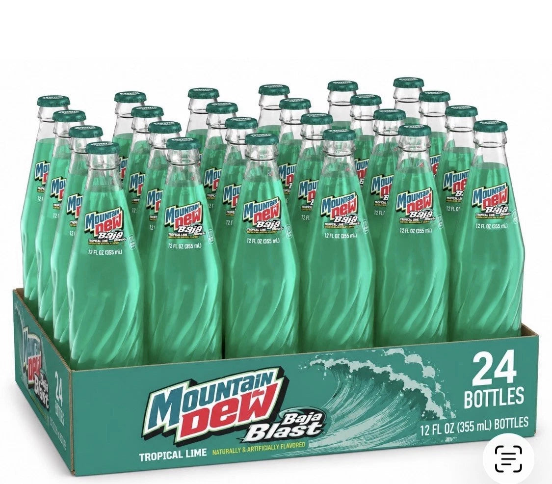 Mountain Dew Baja Blast Glass 24ct/12oz