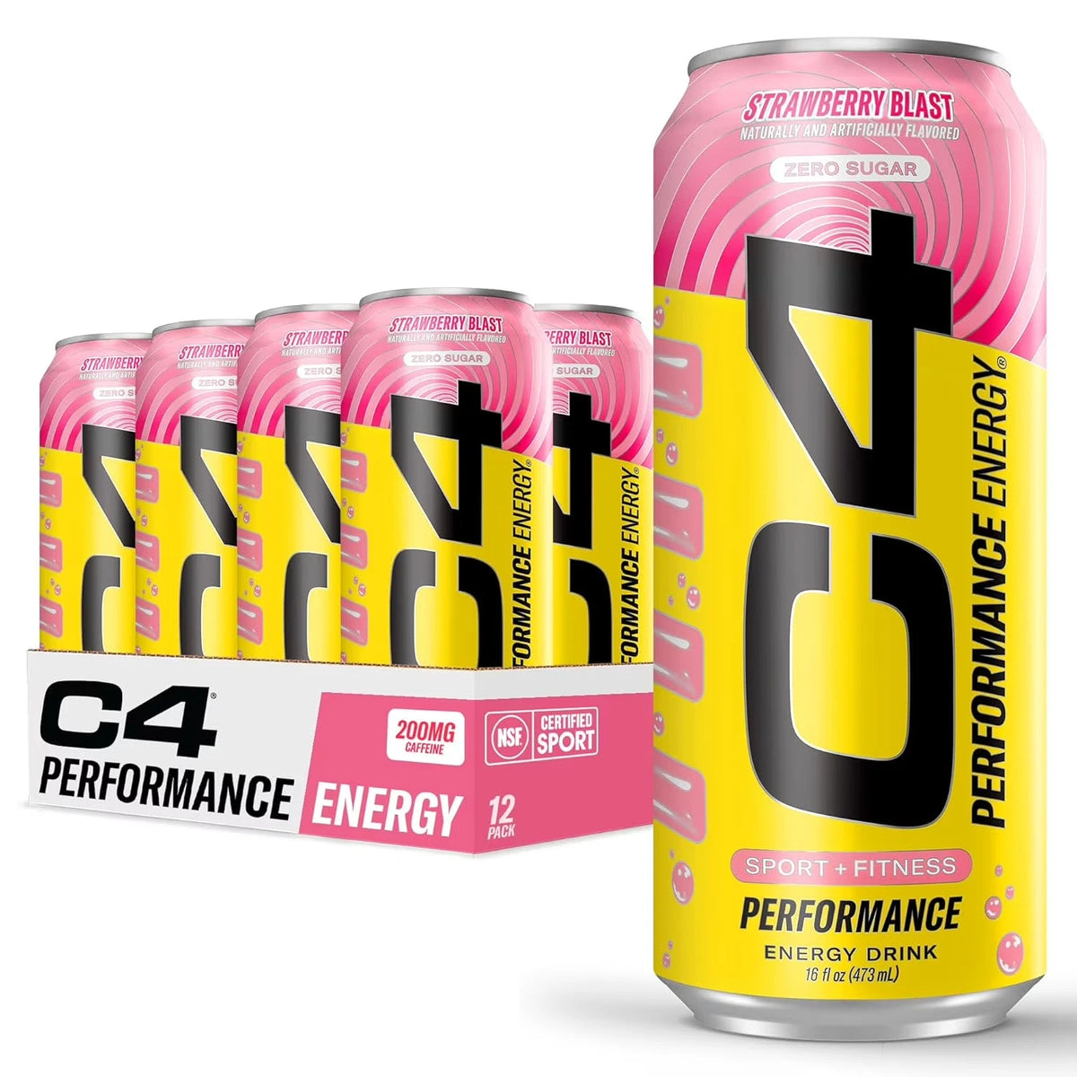 C4 12/16oz Strawberry Blast