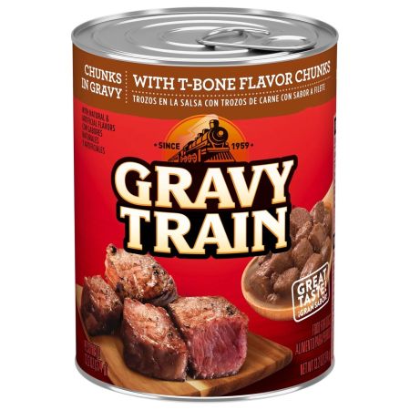 Gravy Train T-Bone Chunks 13.2oz Cans