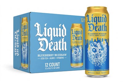 Liquid Death Blueberry Buzzsaw Iced Tea-Agave 12ct