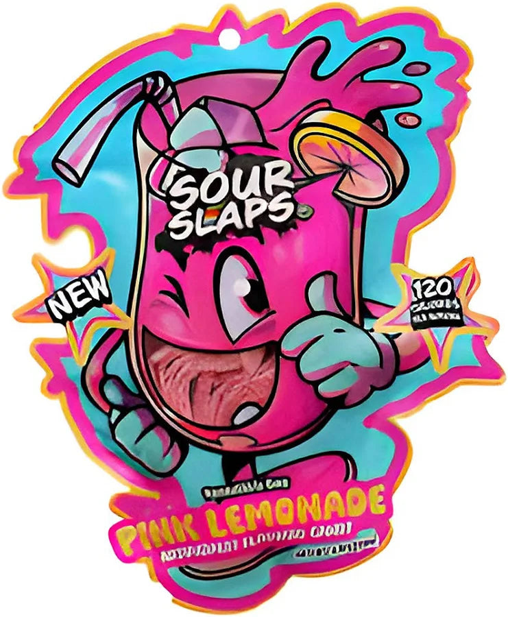 Sour Slaps Pink Lemonade Strip Candy 3.4oz