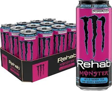 Monster Rehab Wild Berry Tea Energy 24/15.5oz (458